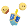 Mazel Toys Hanukkah Plush Multi-Part Dog Toy
